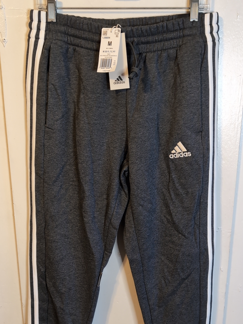 NWT Gray Adidas Sweatpants mens medium